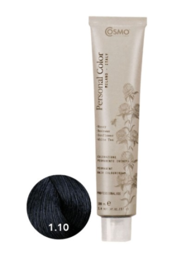 Cosmo Personal Color farba do włosów 1.10 NIEBIESKI CZARNY