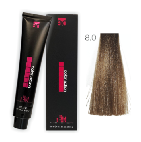 Color Action farba do włosów 8.0 100ml JASNY BLOND / LIGHT BLOND