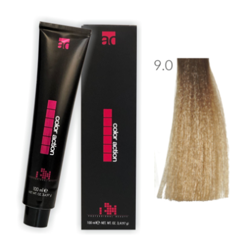 Color Action farba do włosów 9.0 100ml BARDZO JASNY BLOND / VERY LIGHT BLOND