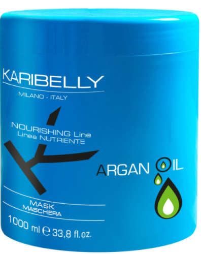 Karibelly Argan Oil Maska mocno nawilżająca z olejkiem arganowym 1000 ml