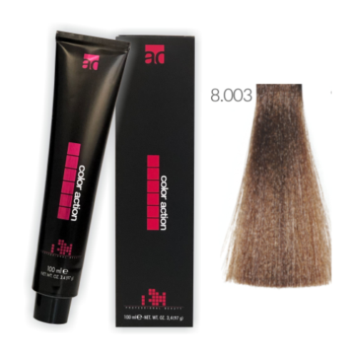 Color Action farba do włosów 8.003 100ml JASNY BLOND NATURALNIE ZŁOTY BAHIA
