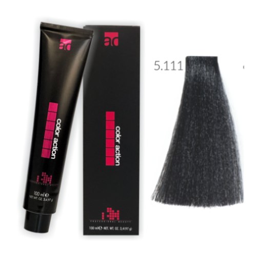 Color Action farba do włosów 5.111 100ml INTENSYWNIE POPIELATY JASNY BRĄZ /