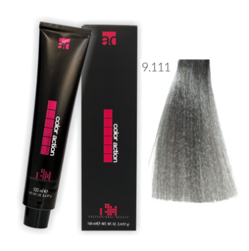 Color Action farba do włosów 9.111 100ml INTENSYWNIE POPIELATY BARDZO JASNY BLOND
