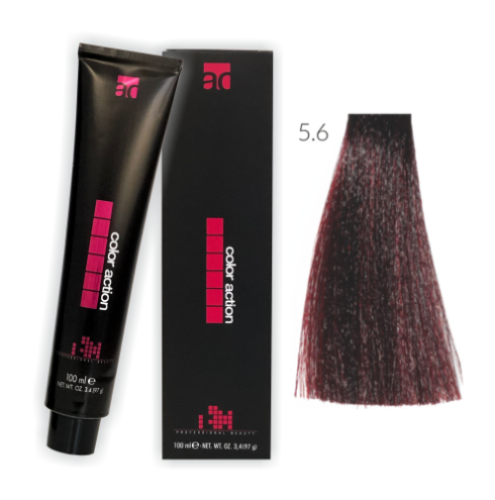 Color Action farba do włosów 5.6 100ml CZERWONY JASNY BRĄZ