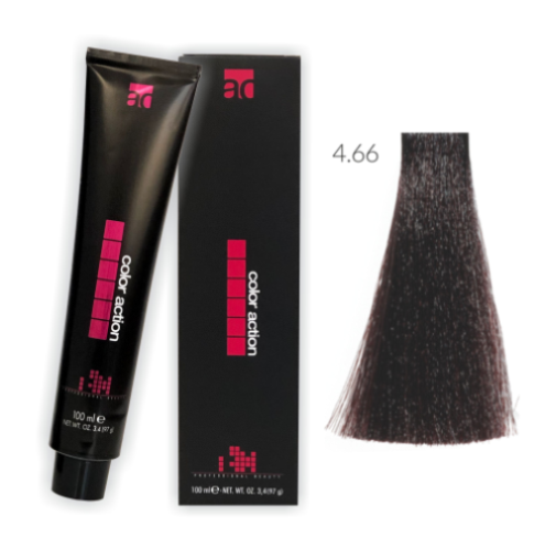 Color Action farba do włosów 4.66 100ml INTENSYWNIE CZERWONY BRĄZ
