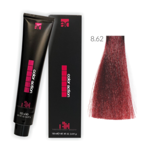 Color Action farba do włosów 8.62 100ml CZERWONO FIOLETOWY JASNY BLOND