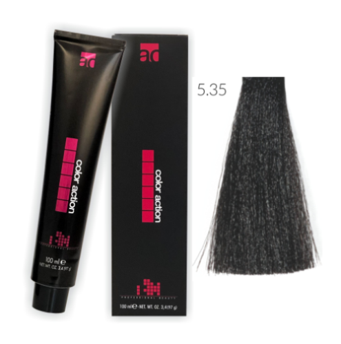 Color Action farba do włosów 5.35 100ml JASNY ZŁOTY MAHONIOWY BRĄZ / KAWOWY / Light Golden Mahogany Brown