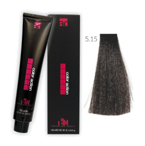 Color Action farba do włosów 5.15 100ml JASNY BRĄZ POPIELATO MAHONIOWY / GORZKA CZEKOLADA