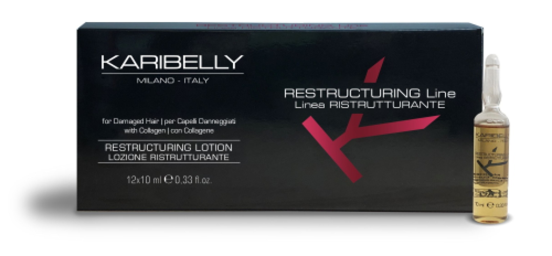 Karibelly Ristrutturante Ampułki odżywcze do włosów, ampułka 12x10 ml