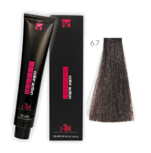 Action farba do włosów 6.7 100ml TABACZKOWY CIEMNY BLOND