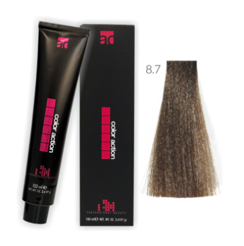 Action farba do włosów 8.7 100ml TABACZKOWY JASNY BLOND
