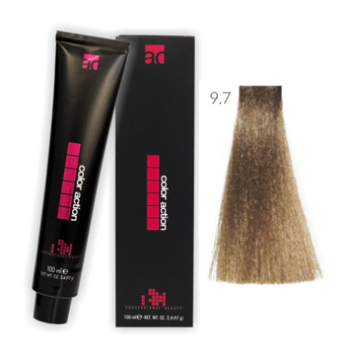 Action farba do włosów 9.7 100ml TABACZKOWY BARDZO JASNY BLOND