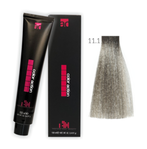 Color Action farba do włosów 11.1 100ml POPIELATY JASNY PLATYNOWY BLOND