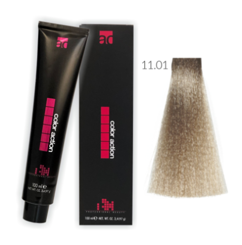 Color Action farba do włosów 11.01 100ml NATURALNIE POPIELATY JASNY PLATYNOWY BLOND