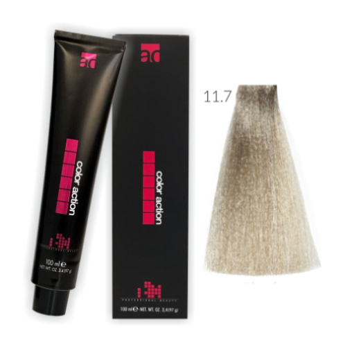 Color Action farba do włosów 11.7 100ml TABACZKOWY JASNY PLATYNOWY BLOND