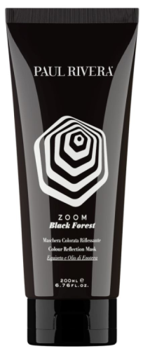 PAUL RIVERA ZOOM - maska koloryzująca bez amoniaku i utleniaczy 200ml BLACK - czarna