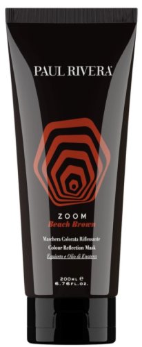 PAUL RIVERA ZOOM - maska koloryzująca bez amoniaku i utleniaczy 200ml BEACH BROWN - Ciepły brąz