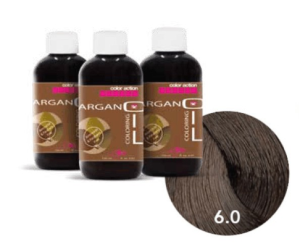 Color Action Argan Oil "6" - ciemny blond 150ml