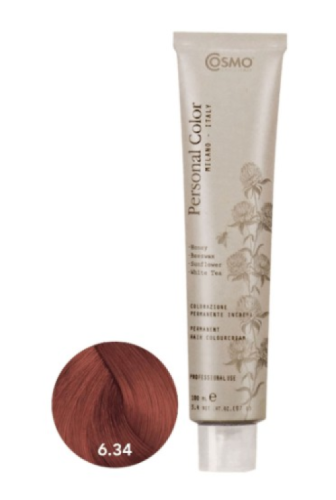 Cosmo Personal Color farba do włosów 6.34 ZŁOTO MIEDZIANY CIEMNY BLOND