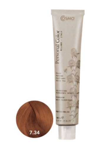 Cosmo Personal Color farba do włosów 7.34 ZŁOTO MIEDZIANY BLOND