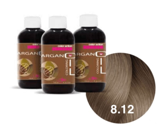 Color Action Argan Oil "8.12" - beżowy jasny blond 150ml