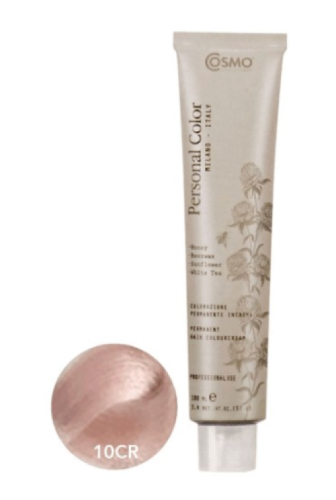 Cosmo Personal Color farba do włosów 10CR RÓŻOWO SZAMPAŃSKI PLATYNOWY JASNY BLOND
