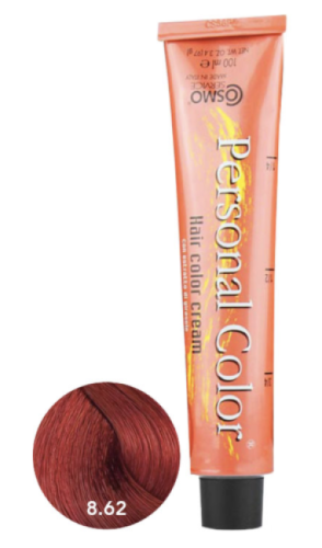 Cosmo Personal Color farba do włosów 8.62 FIOLETOWO CZERWONY JASNY BLOND