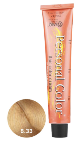 Cosmo Personal Color farba do włosów 8.33 INTENSYWNIE ZŁOTY JASNY BLOND