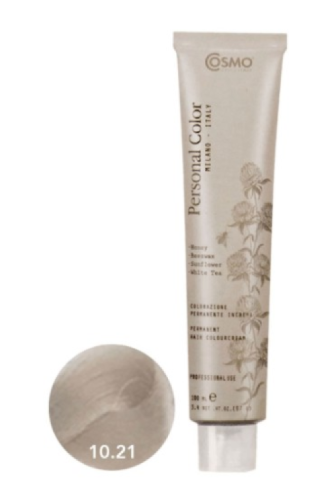 Cosmo Personal Color farba do włosów 10.21 FIOLETOWO SZARY PLATYNOWY BLOND