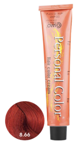Cosmo Personal Color farba do włosów 8.66 INTENSYWNIE CZERWONY JASNY BLOND