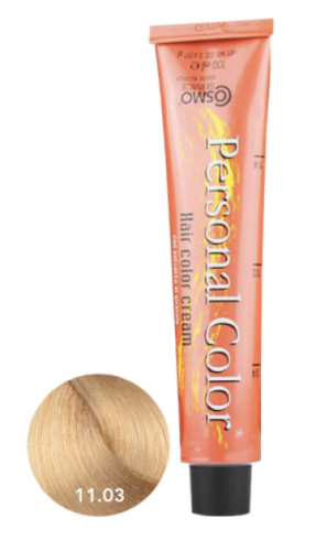 Cosmo Personal Color farba do włosów 11.03 ZŁOTY JASNY PLATYNOWY BLOND