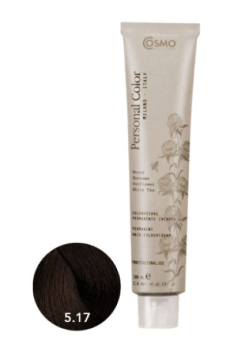 Cosmo Personal Color farba do włosów 5.17 TEKOWY JASNY ORZECH