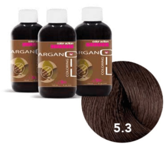 Color Action Argan Oil "5.3" - złoty jasny orzech