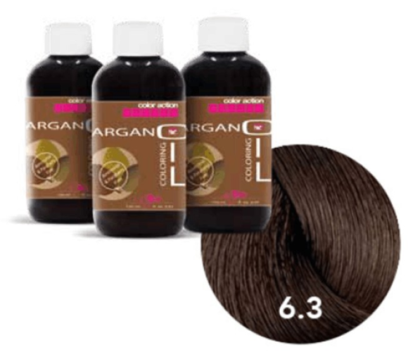 Color Action Argan Oil "6.3" - złoty ciemny blond