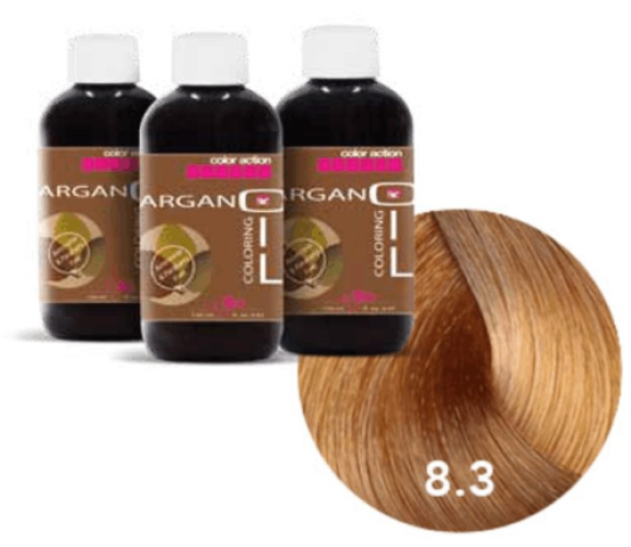 Color Action Argan Oil "8.3" - złoty jasny blond