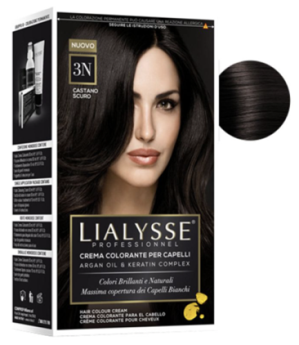 LIALYSSE - farba do włosów w kremie 3N - ciemny brąz
