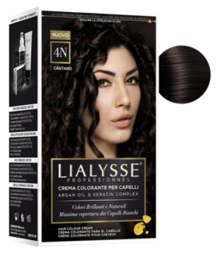 LIALYSSE - farba do włosów w kremie 4N - brąz