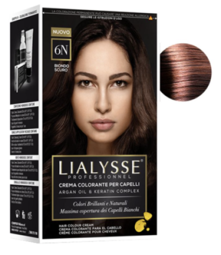 LIALYSSE - farba do włosów w kremie 6N - ciemny blond