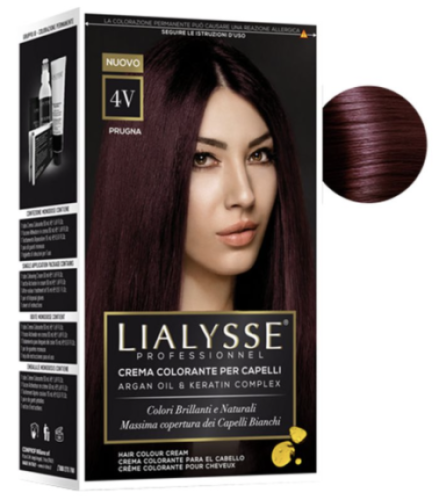 LIALYSSE - farba do włosów w kremie 4V - śliwkowy