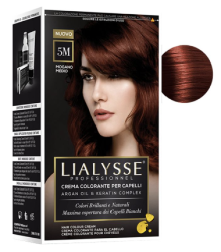 LIALYSSE - farba do włosów w kremie 5M - średni mahoń