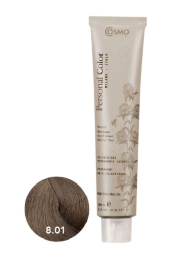 Cosmo Personal Color farba do włosów 8.01 ZIMNY NATURALNY JASNY BLOND