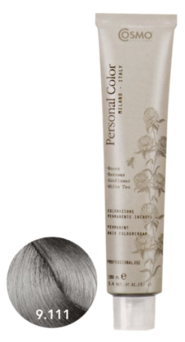 Cosmo Personal Color farba do włosów 9.111 INTENSYWNIE BARDZO JASNY SZARY BLOND