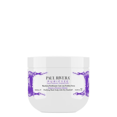 Paul Rivera Purifyze – Odżywcza maska do włosów i oczyszczająca do skóry głowy z suchym łupieżem i problemami łuszczenia -500ml